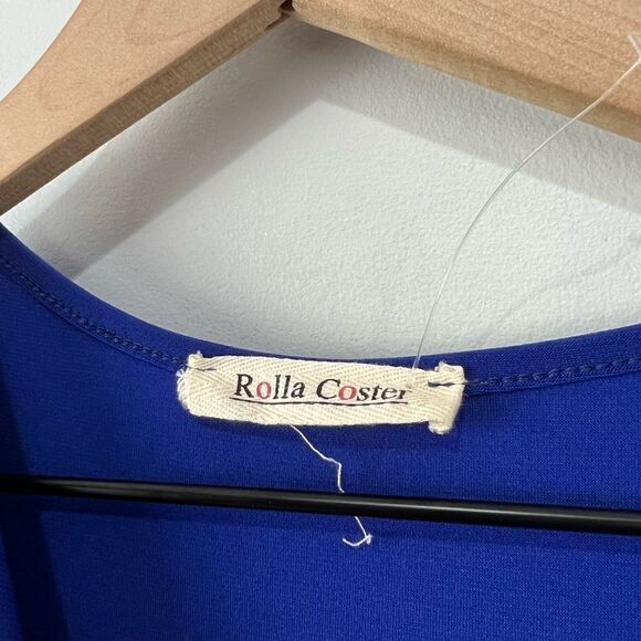 Rolla Coster Bright Cobalt Blue Sleeveless Tie Waist Dress S - Picture 6 of 6